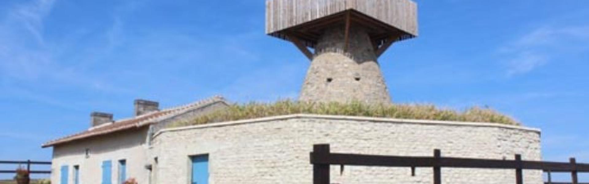 Une photo du moulin cavier de Chouppes.