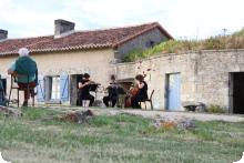 Un concert avec le Quatuor Quiron au Moulin cavier de Chouppes
